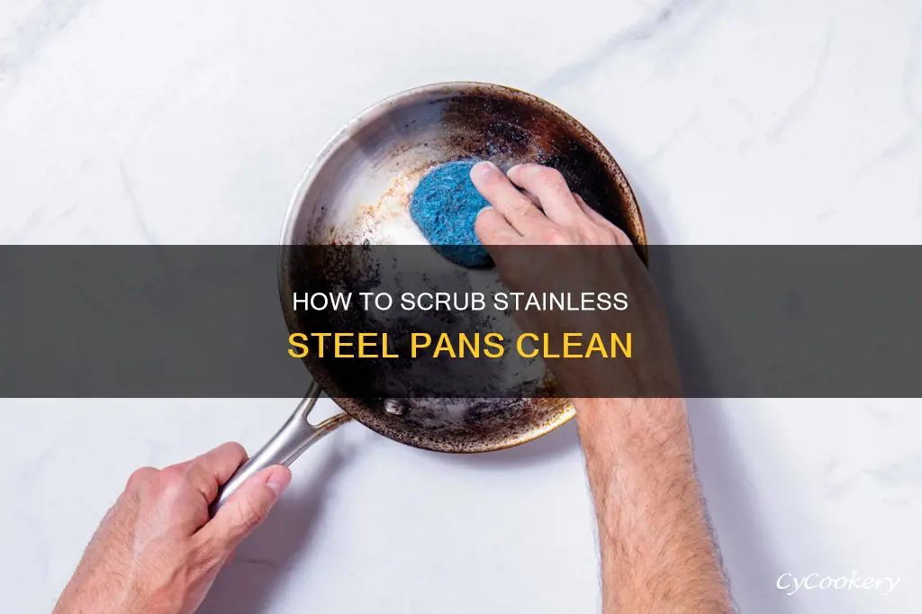 can you scrub stainless steel pans