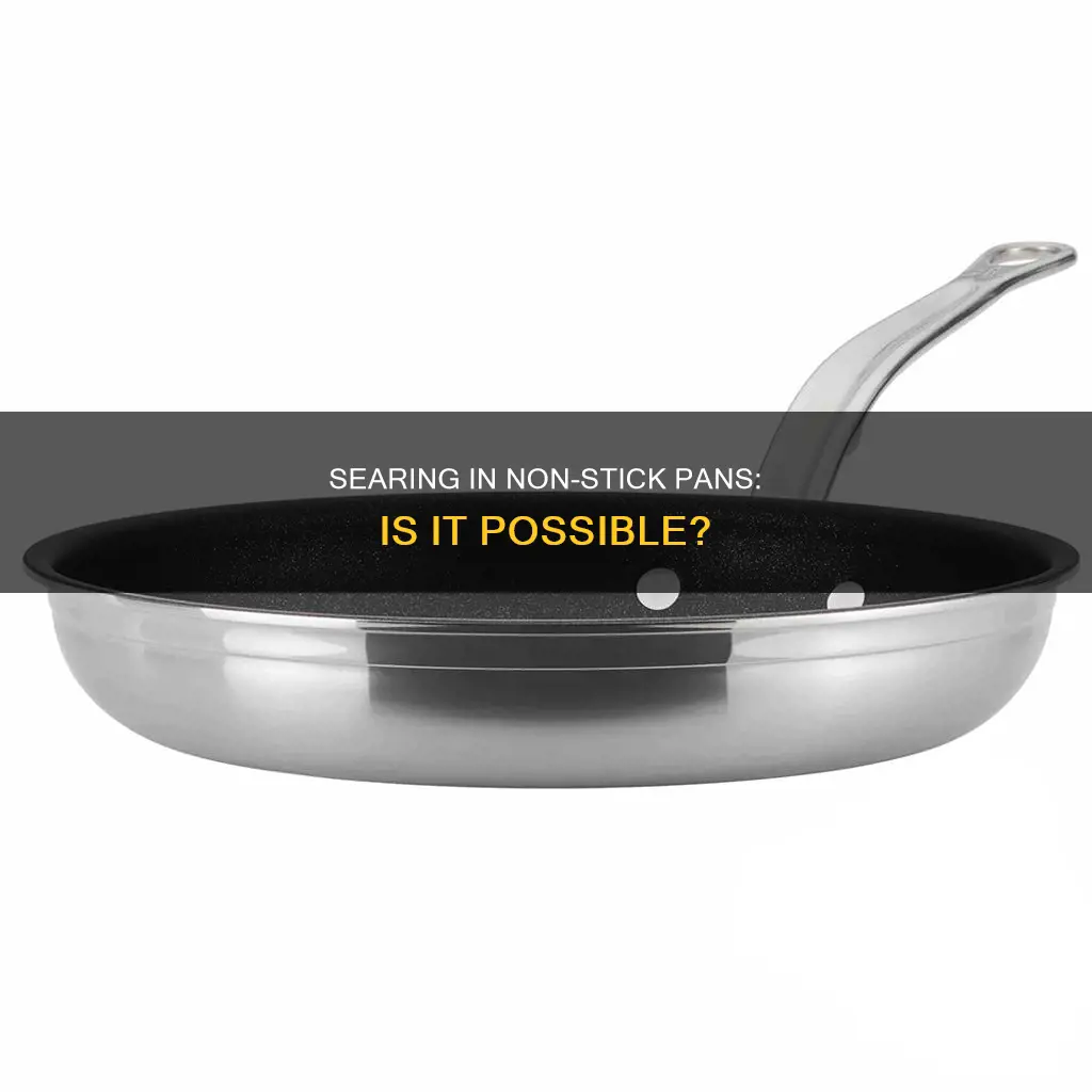 can you sear in a non stick pan
