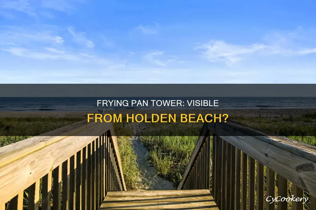 can you see frying pan tower from holden beach nc
