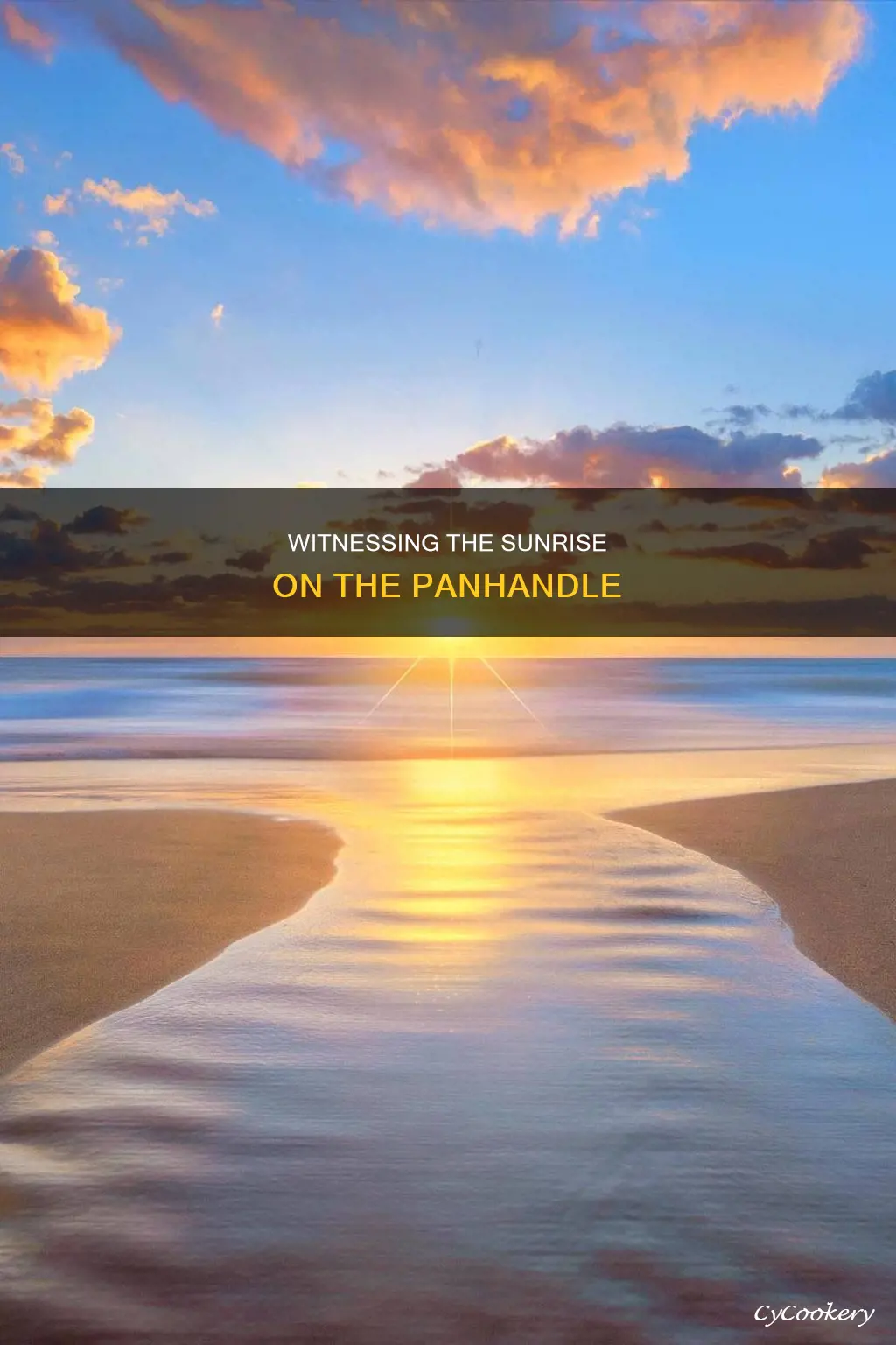 can you see the sunrise on the pan handle