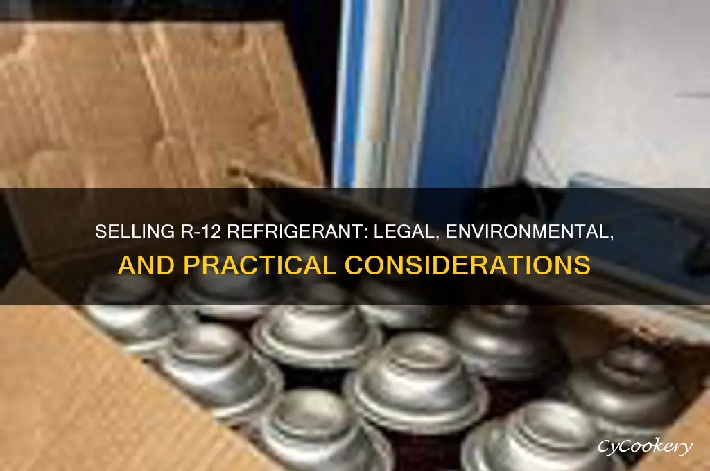 can you sell r 12 refrigerant