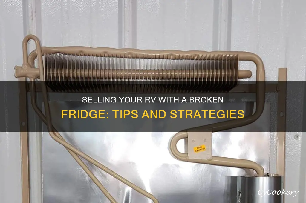 can you sell rv with broken refrigerator