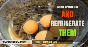 Separate and Store: Refrigerating Eggs Safely for Later Use