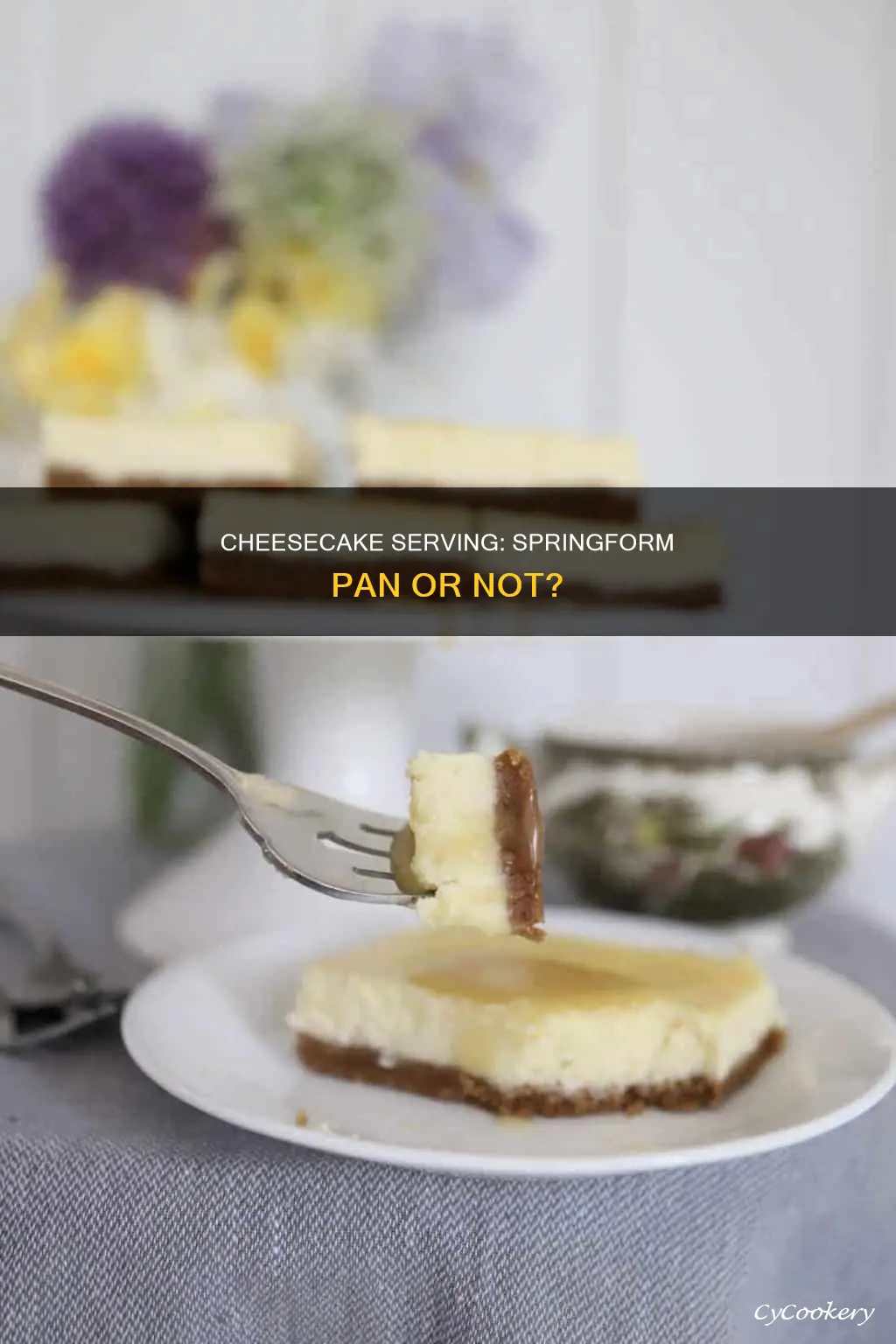 can you serve cheesecake from the springform pan