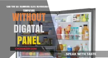 Adjusting Kenmore Elite Fridge Temperature Without Digital Panel: A Guide