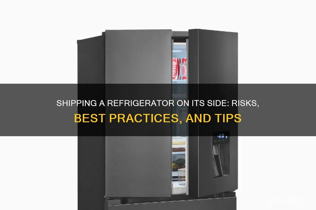 can you ship a refrigerator on its side