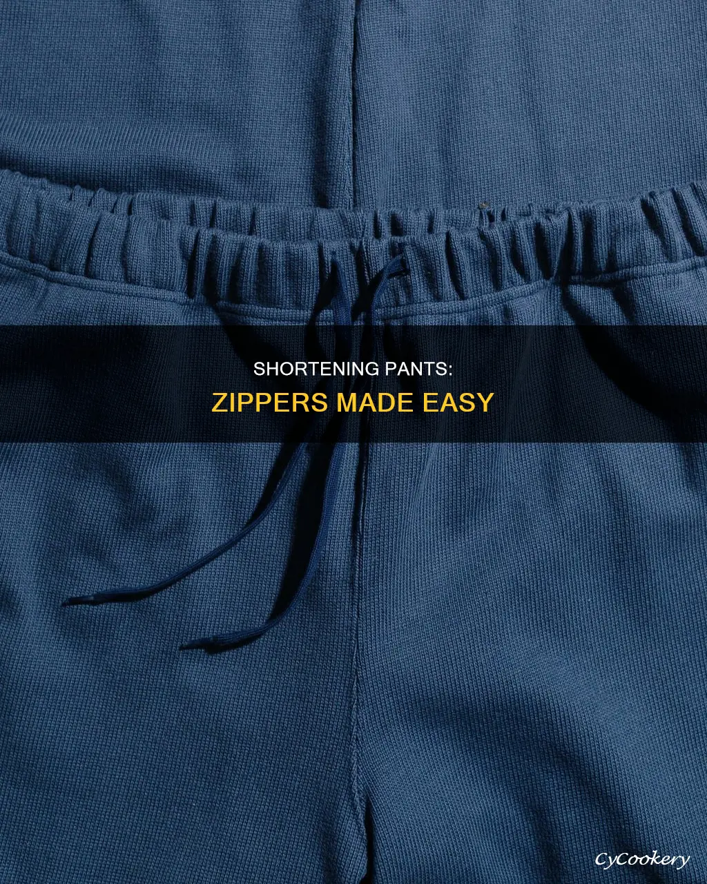 can you shorten pans with zipper