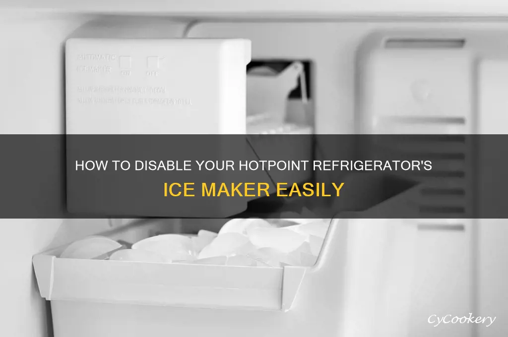can you shut off ice maker on hotpoint refrigerator