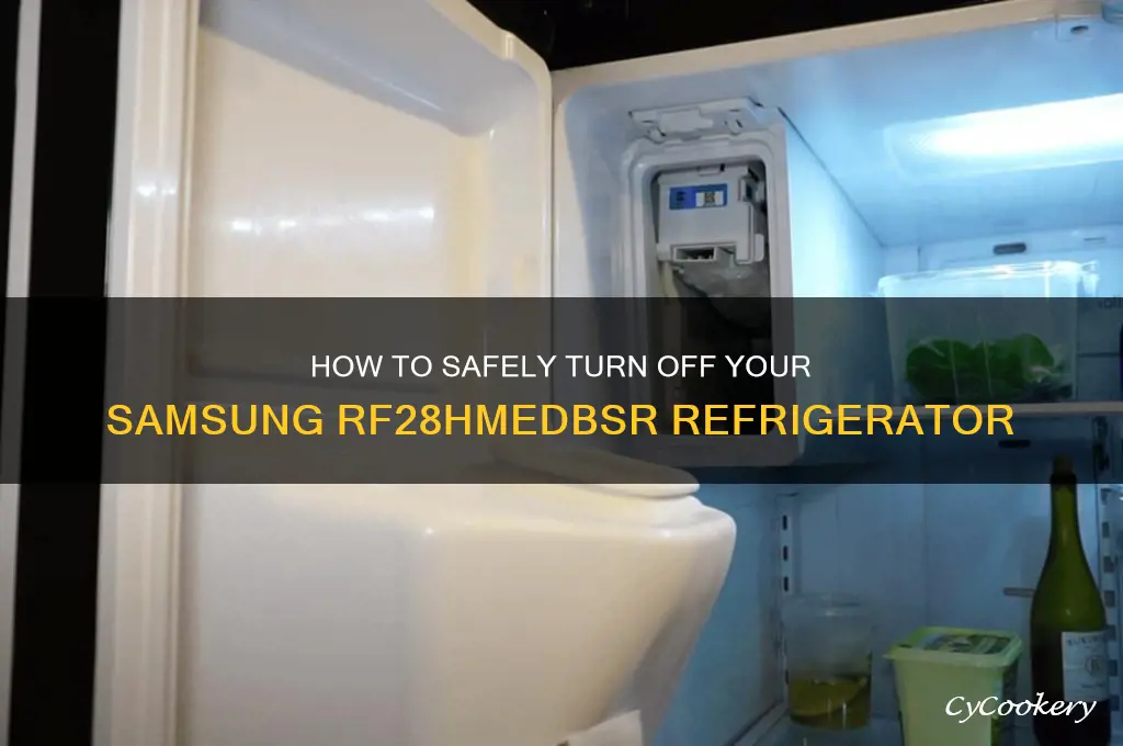 can you shut off the refrigerator samsung rf28hmedbsr refrigerator