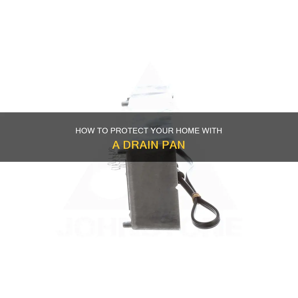 can you slide a plastic drain pan under water heater