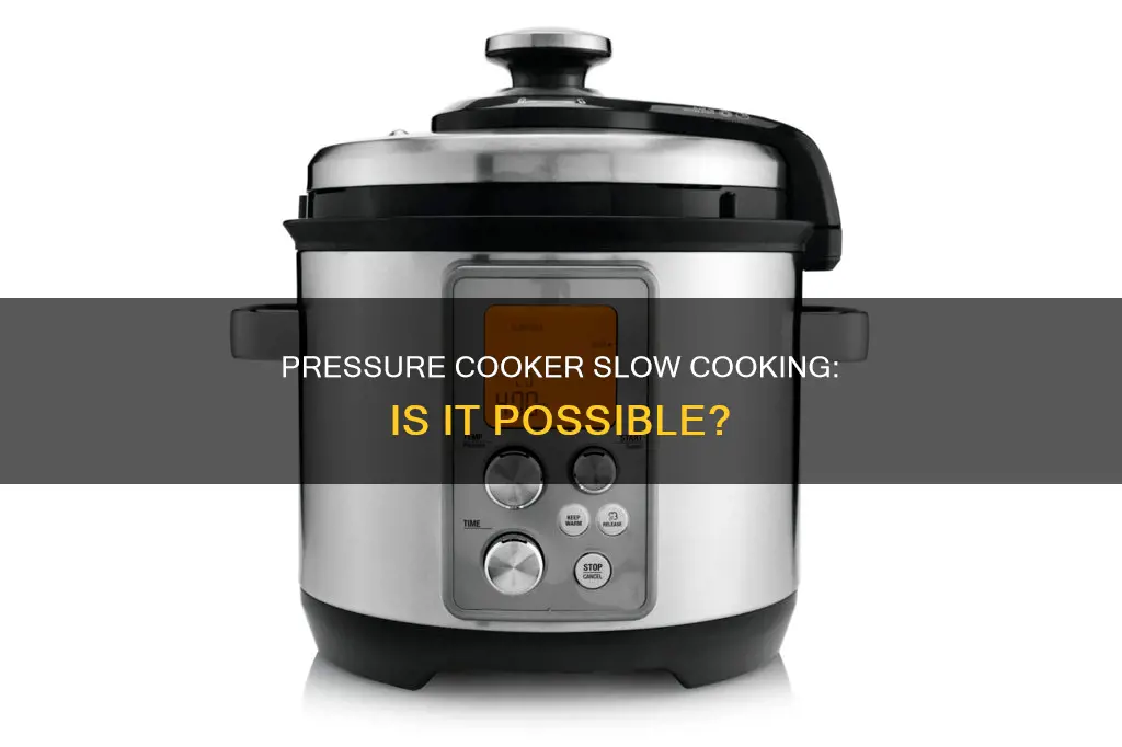 can you slow cook in pressure cooker pot