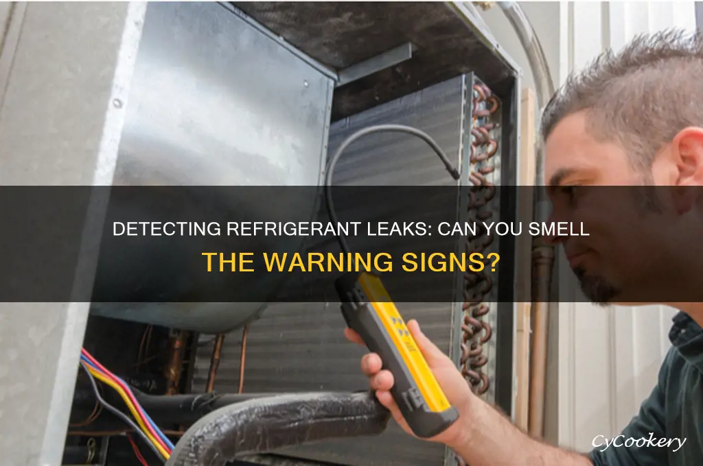 can you smell refrigerant leak