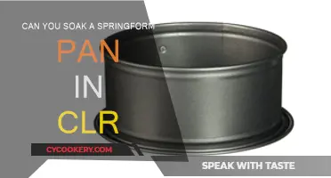 Soaking Springform Pans: CLR Solution Safe?
