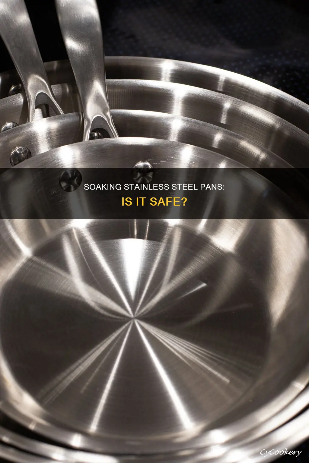 can you soak a stainless steel pan