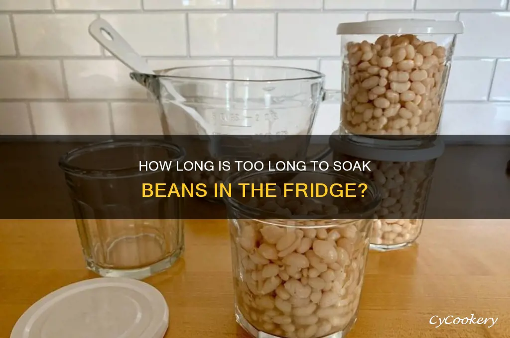 can you soak beans in the refrigerator too long