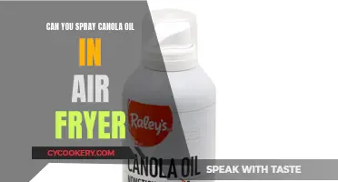 Spraying Canola Oil in an Air Fryer: Safe or Not?