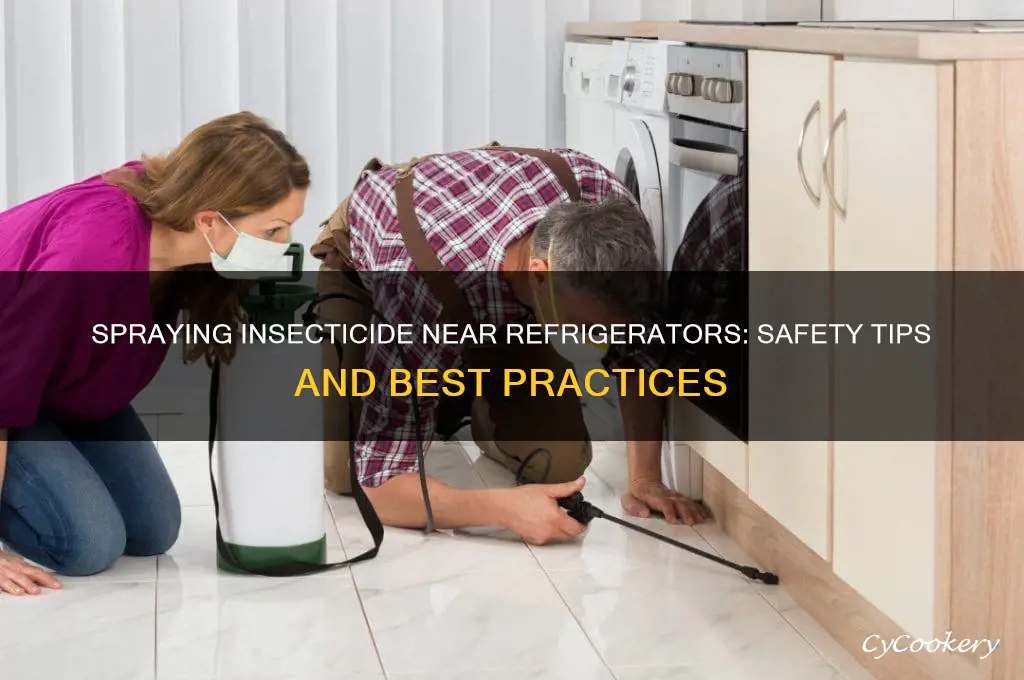 can you spray insecticide around a refrigerator