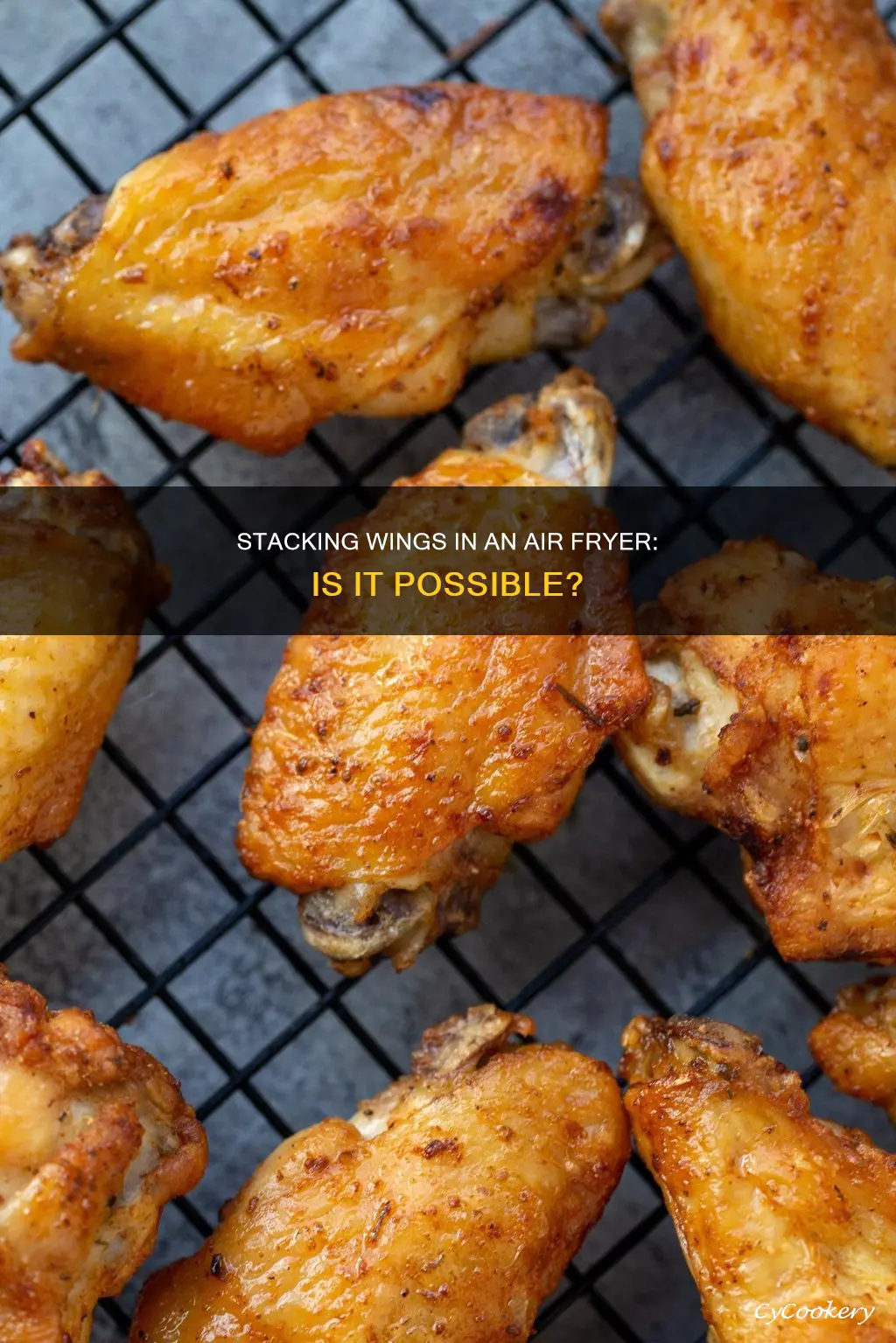 can you stack wings in an air fryer