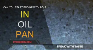How an Oil Pan Bolt Impacts Engine Start