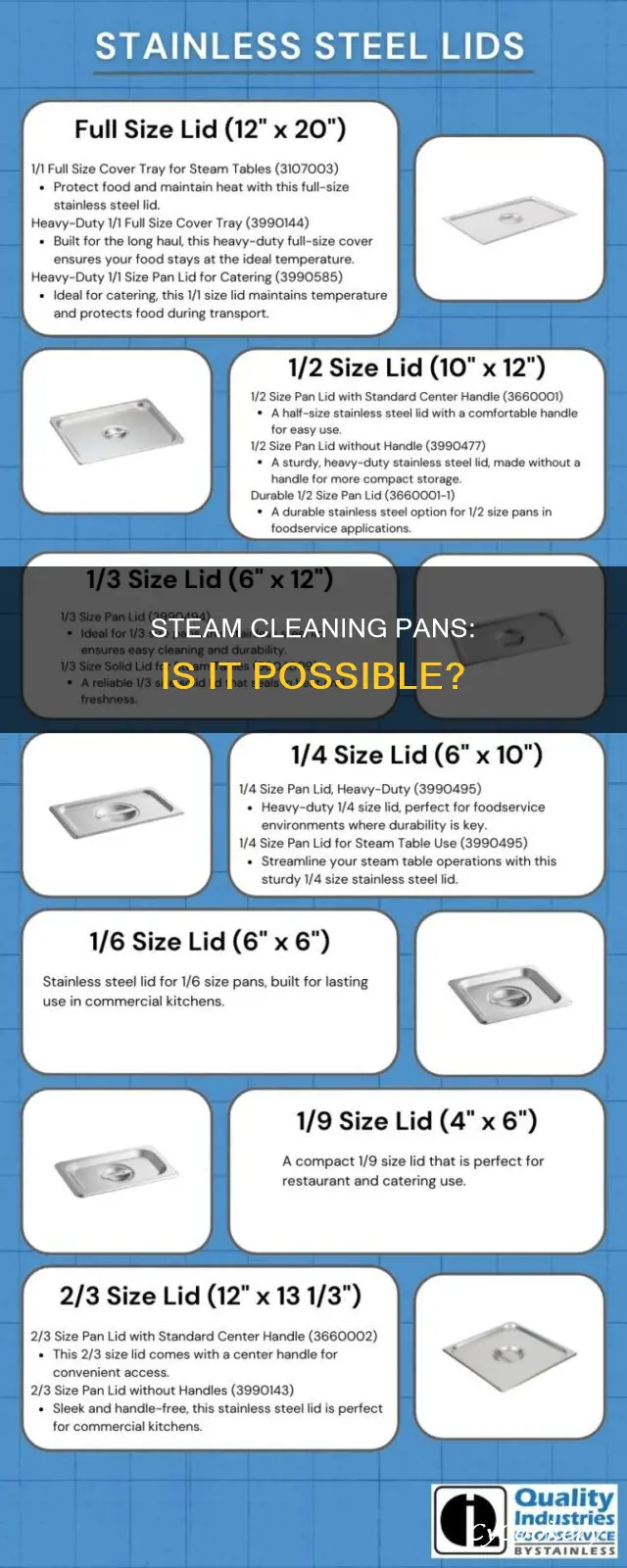 can you steam clean a pans