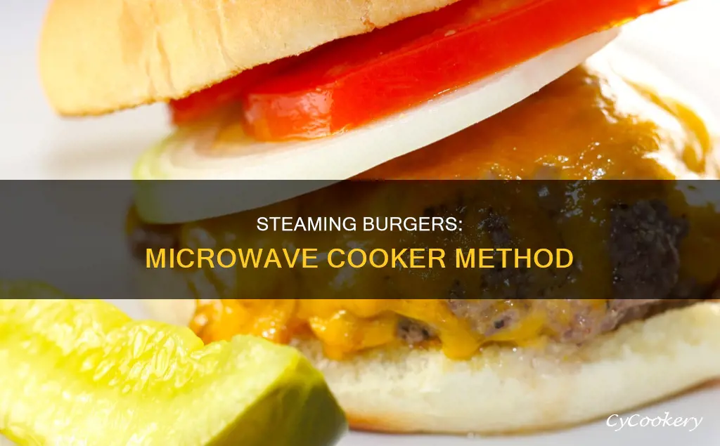 can you steam cook burgers in microwave cooker