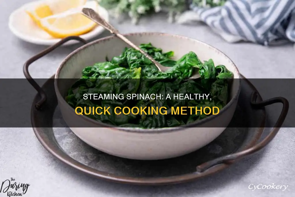 can you steam cook spinach