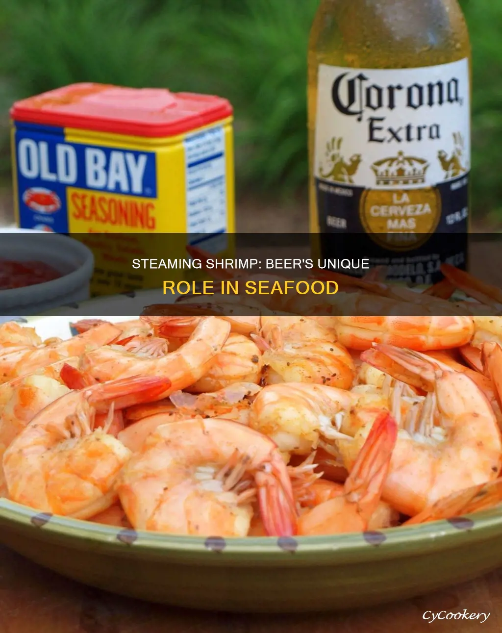 can you steam cooked shrimp in beer