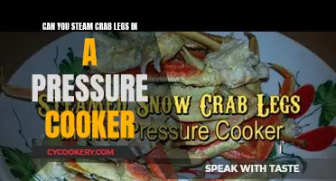 Steaming Crab Legs: Pressure Cooker Method