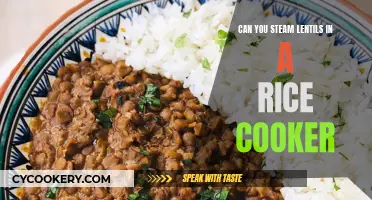 Steaming Lentils: Using Your Rice Cooker for Perfect Results