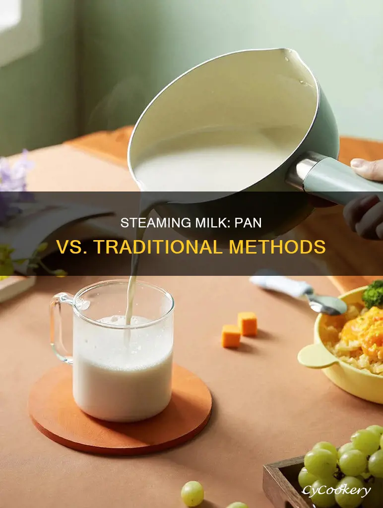 can you steam milk in a pan