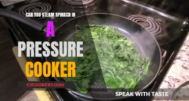 Steaming Spinach: Using a Pressure Cooker for Quick, Healthy Meals