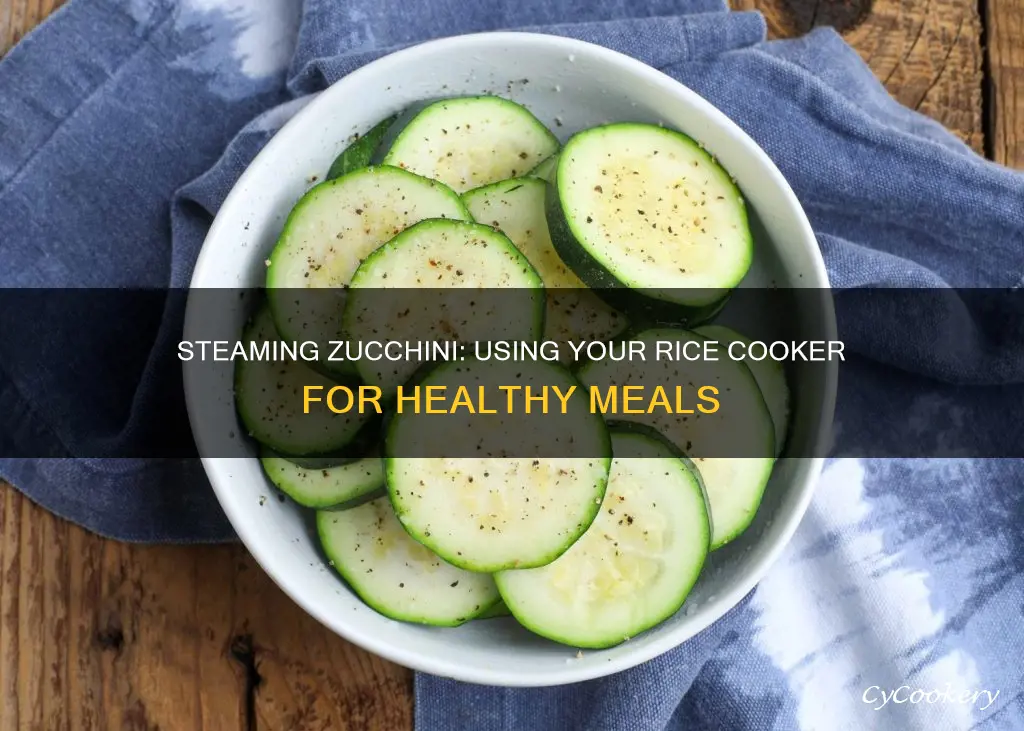 can you steam zucchini in rice cooker