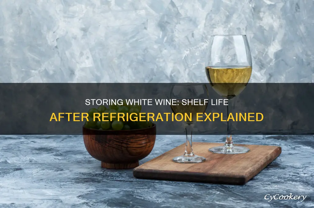 can you stock white wine on a shelf after refrigeration