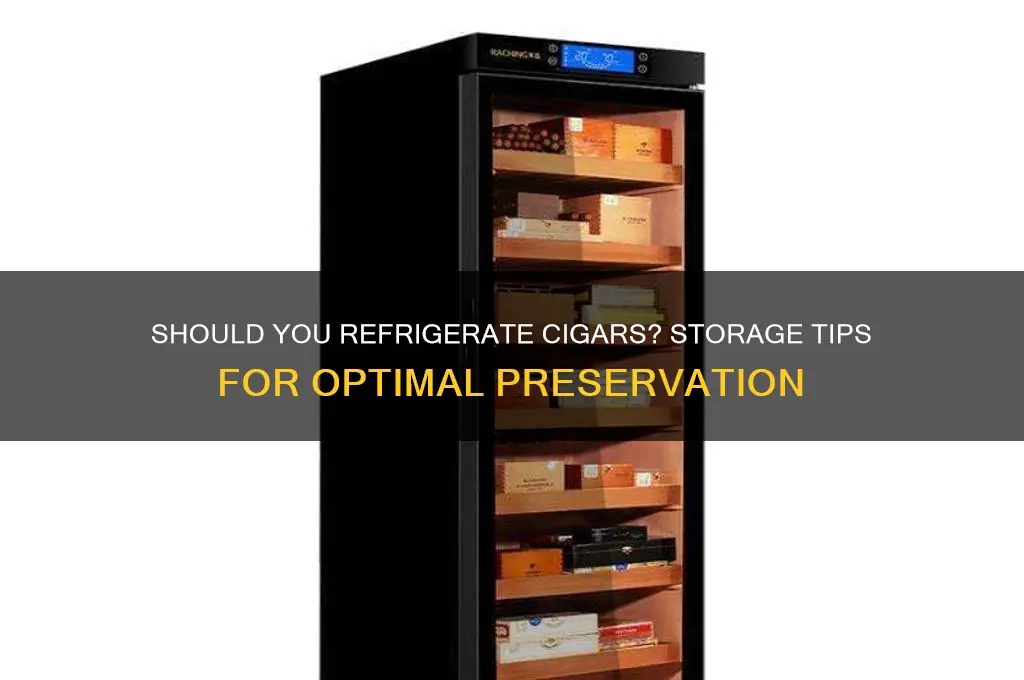 can you store a cigar in the refrigerator