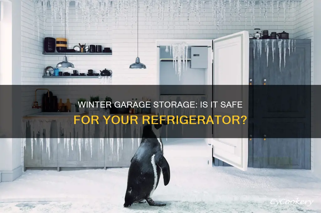 can you store a refrigerator in the garage in winter