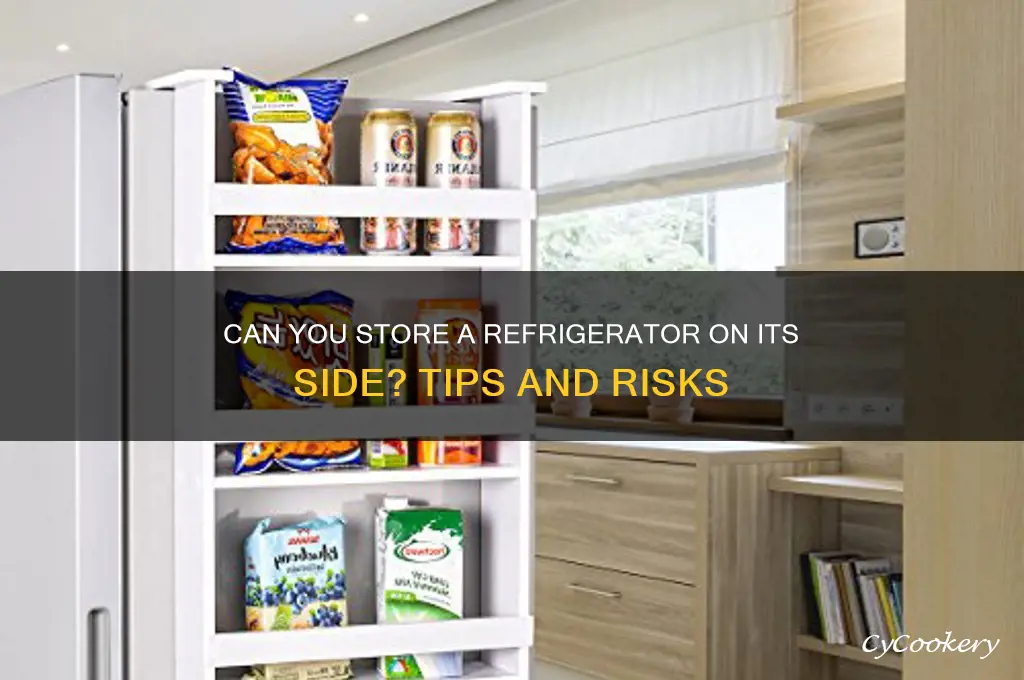 can you store a refrigerator on its carpet