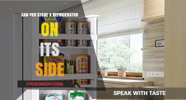 Storing a Refrigerator on Its Side: Risks and Best Practices