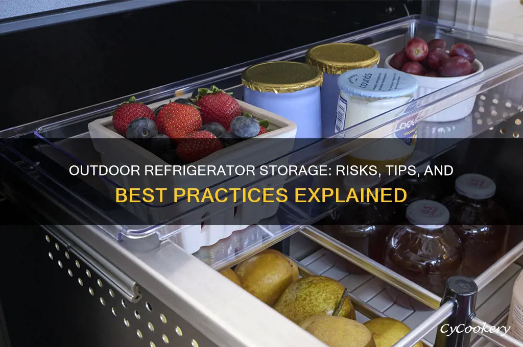 can you store a refrigerator outside