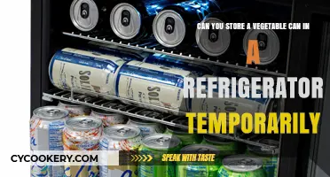 Storing Vegetable Cans in the Fridge: A Temporary Solution?