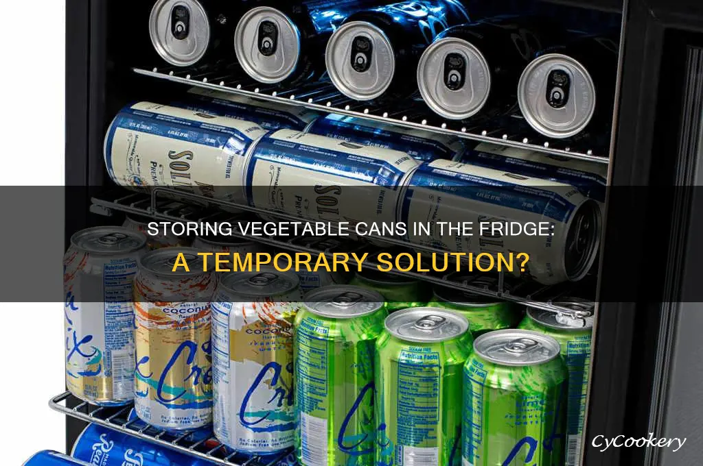 can you store a vegetable can in a refrigerator temporarily