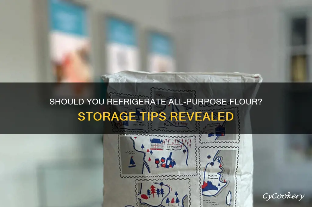 can you store all purpose flour in the refrigerator