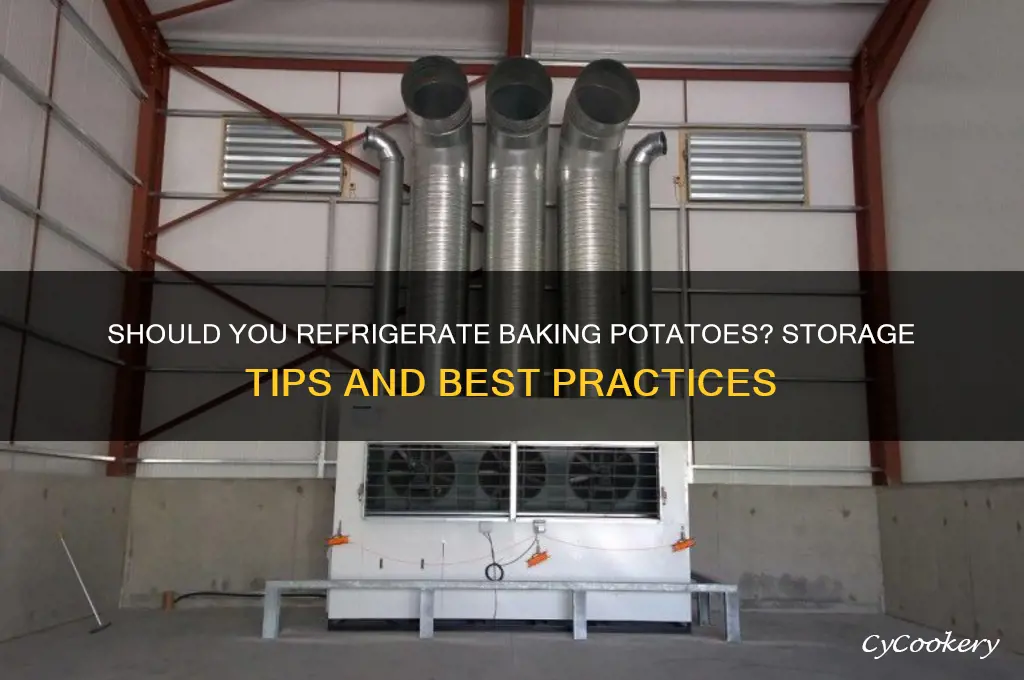 can you store baking potatoes in the refrigerator