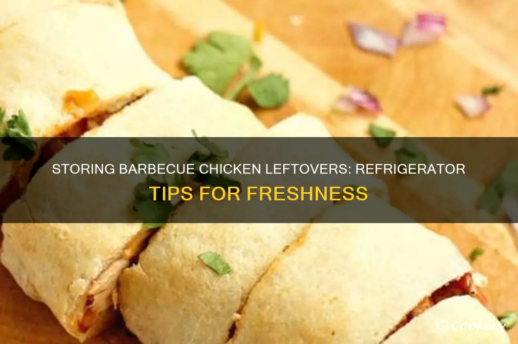 can you store barbecue chicken leftovers in the refrigerator