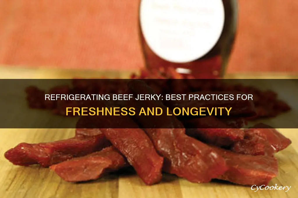 can you store beef jerky in the refrigerator
