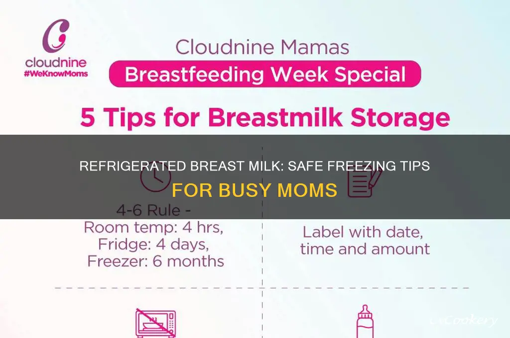 can you store breastmilk in refrigerator and then freeze it