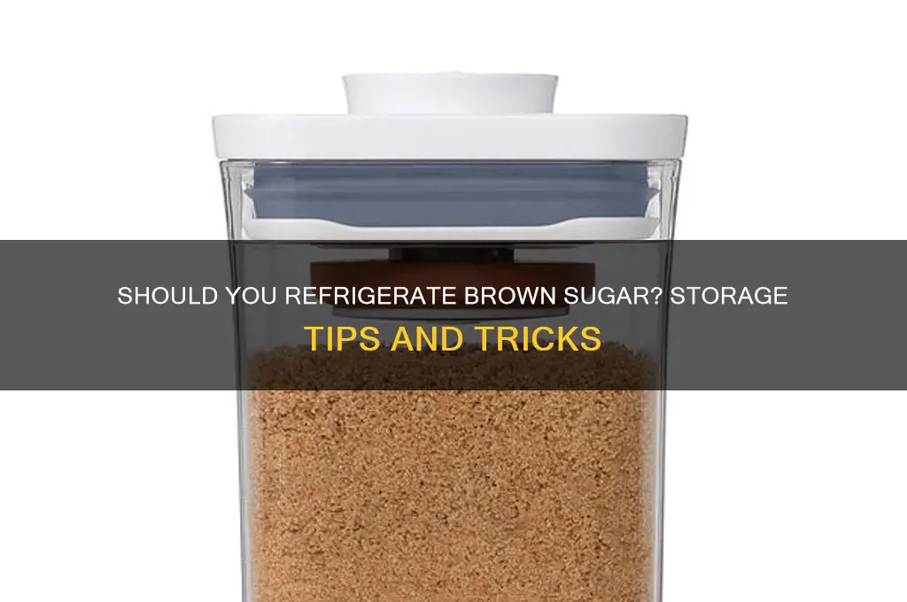 can you store brown sugar in the refrigerator