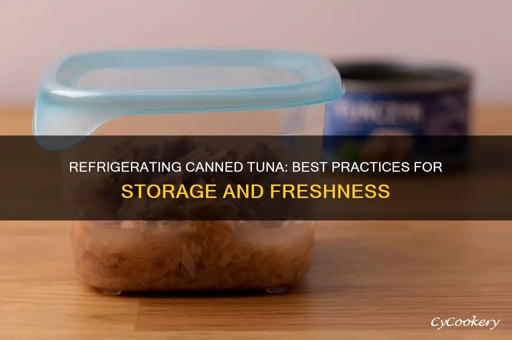 can you store canned tuna in the refrigerator