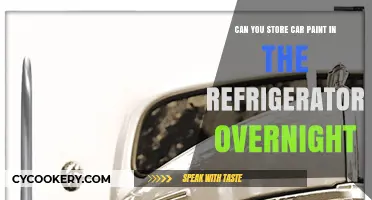 Storing Car Paint in the Fridge: Safe Overnight Solution?