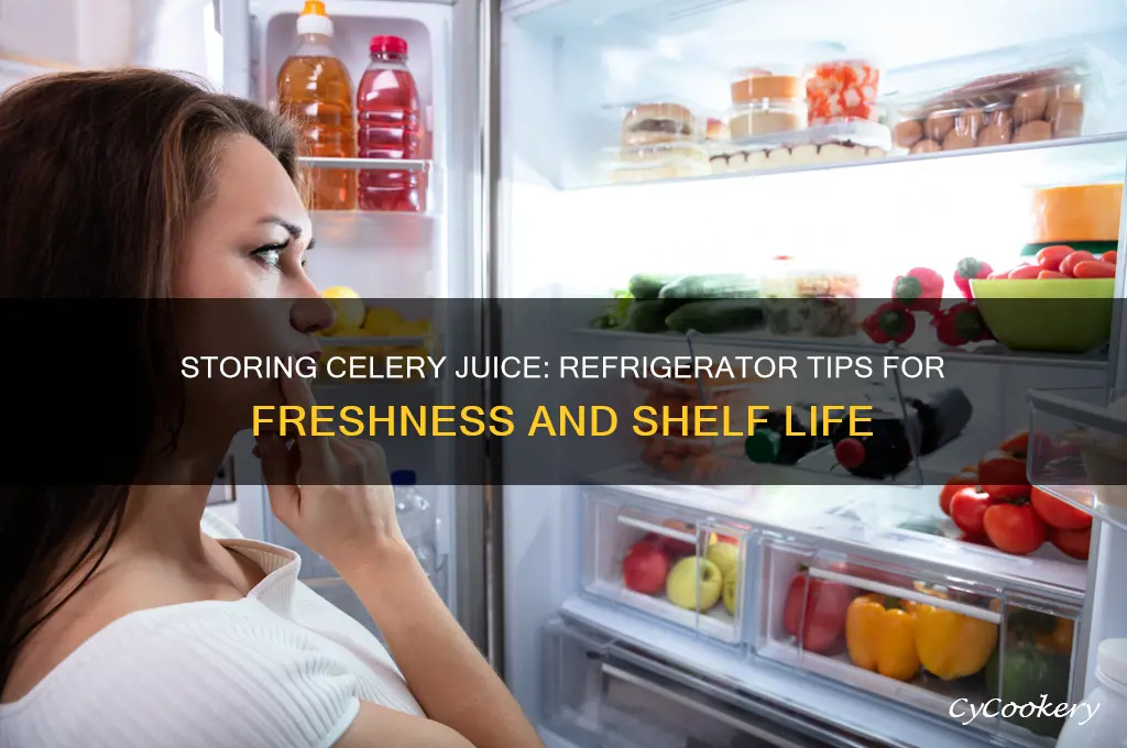 can you store celery juice in the refrigerator