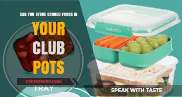 How to Properly Store Cooked Foods in Club Pots